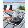VEVOR 2 Pcs Roof Pipe Flashing Boots, Fit Pipe OD 6-3/4" to 14", Flexible EDPM Roofing Jack Pipe Flashing, High Temp -67℉ to 212℉, Endurable Metal Base, for Chimney, Wood Stove & Outdoor Vent Pipes