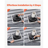 VEVOR 2 Pcs Roof Pipe Flashing Boots, Fit Pipe OD 6-3/4" to 14", Flexible EDPM Roofing Jack Pipe Flashing, High Temp -67℉ to 212℉, Endurable Metal Base, for Chimney, Wood Stove & Outdoor Vent Pipes