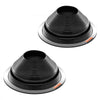VEVOR 2 Pcs Roof Pipe Flashing Boots, Fit Pipe OD 6" to 11", Flexible EDPM Roofing Jack Pipe Flashing, High Temp -67℉ to 212℉, Endurable Round Metal Base, for Chimney, Wood Stove & Outdoor Vent Pipes