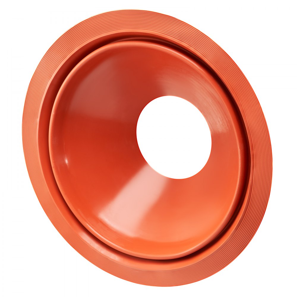 VEVOR Roof Pipe Flashing Boot, Fit Pipe OD 10" to 19", Flexible Silicone Roofing Jack Pipe Flashing, High Temp -101℉ to 437℉, Lasting Round Red Metal Base, for Chimney, Wood Stove & Outdoor Vent Pipe