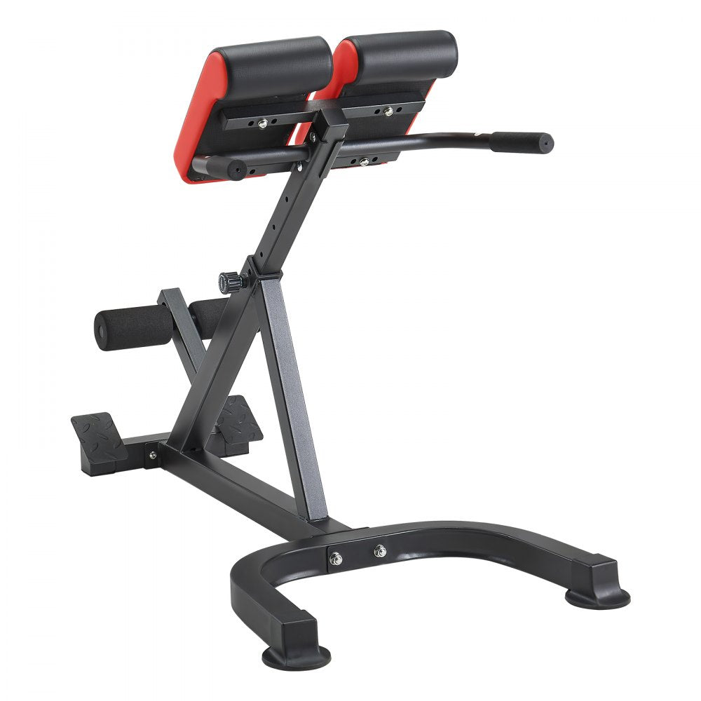 VEVOR Roman Chair Hyperextension Bench, 300 lbs Adjustable Extension Machine, Multi-Function Exercise Equipment for Glute, Hamstring, Lower Back, and Ab Workout, Fitness Weight Bench for Home Gym