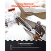 VEVOR Snow Roof Rake, 17.7 in Foam Blade, 7.3-18.4 ft Adjustable Roof Snow Scraper, Extension Tubes & Non-Slip Handle, Lightweight Snows Removal Tool for House Leaves Debris Clearing