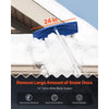 VEVOR Snow Roof Rake, 24 in PP Plastic Blade, 3.8-18.2 ft Adjustable Roof Snow Scraper with Wheels, Anti-Slip Handle Snows Removal Tool, Lightweight House Rooftop Rake for Leaves Debris Removal