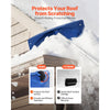VEVOR Snow Roof Rake, 24 in PP Plastic Blade, 3.8-18.2 ft Adjustable Roof Snow Scraper with Wheels, Anti-Slip Handle Snows Removal Tool, Lightweight House Rooftop Rake for Leaves Debris Removal