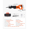 VEVOR Corded Reciprocating Saw, 120 Volt 6 Amp, 3000 SPM Variable Speed, 3/4 inch Stroke Length, Electric Reciprocating Saw with 8 Blades and Carrying Bag, for Wood, Metal, and Plastic Cutting