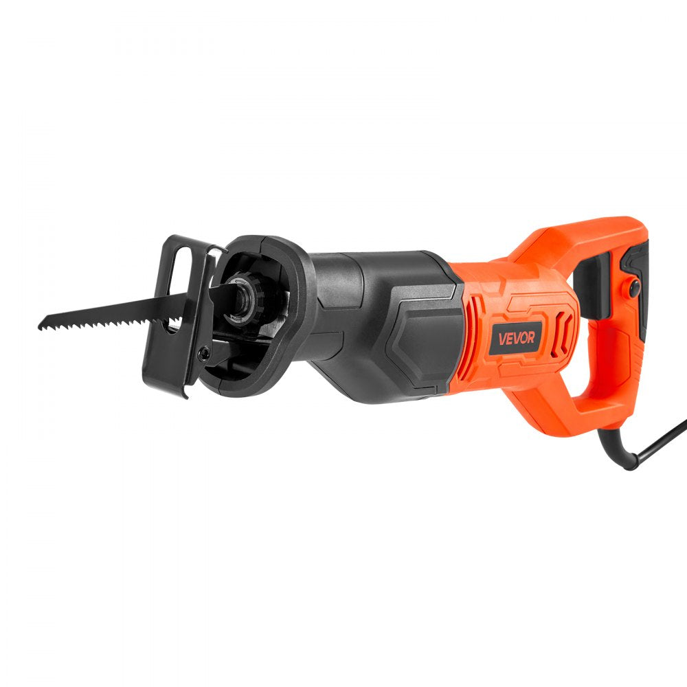 VEVOR Corded Reciprocating Saw, 120 Volt 6 Amp, 3000 SPM Variable Speed, 3/4 inch Stroke Length, Electric Reciprocating Saw with 8 Blades and Carrying Bag, for Wood, Metal, and Plastic Cutting