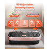 VEVOR Vibration Plate Exercise Machine, Whole Body Shaker with Magnetic Acupoints for Lymphatic Drainage and Weight Loss, Home Workout Gym Fitness Equipment with 2 Resistance Bands for Women Men, Pink
