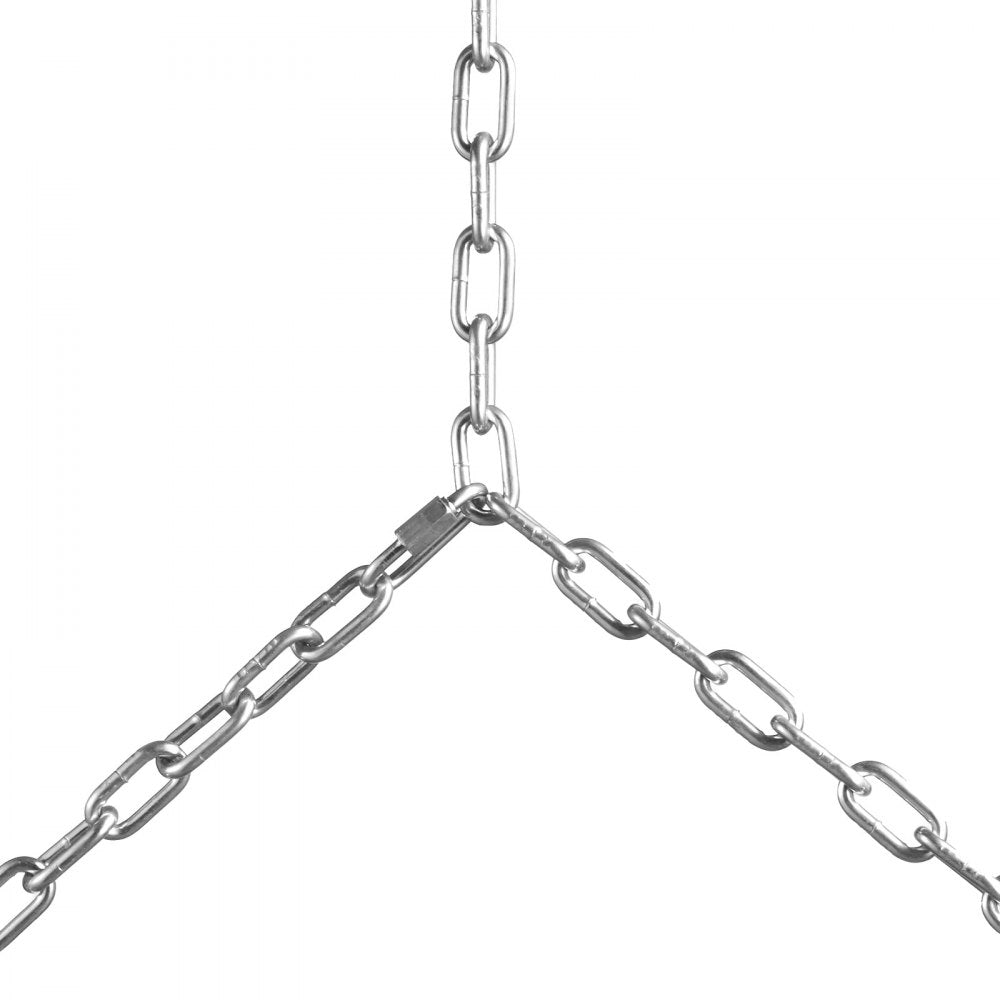 VEVOR Proof Coil Chain, 1/8" x 33', 350 lbs Safe Working Load, Zinc Plated Proof Tested Coil Chain with Two Quick Links, Galvanized Carbon Steel Link Chain for Towing, Hanging, Camping, Pet Towing