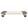 VEVOR Furniture Dolly, 1000 lbs Load Capacity, 18" x 30", 4 x 3" PP Swivel Casters, Heavy Duty Hardwood Furniture Moving Dolly, Mover's Dolly, Moving Cart with Wheels for Heavy Furniture Home Cleaning
