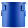 VEVOR Fryer Grease Bucket, 8 Gal Oil Disposal Caddy Carbon Steel Fryer Oil Bucket with Rust-Proof Coating, Oil Transport Container with Lid, Lock Clips, Filter Bag for Hot Cooking Oil Filtering, Blue