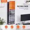 VEVOR File Wall Rack, One-Piece 16 Pockets Mesh Wall File Holder, Wall Mounted Magazine Mail Paper & Document Storage Folder, Metal Wall File Organizer with Nametag Label, for Office Home & School