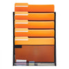 VEVOR File Wall Rack, One-Piece 6 Pockets Mesh Wall File Holder, Wall Mounted Magazine Mail Paper & Document Storage Folder, Metal Wall File Organizer with Nametag Label, for Office Home & School