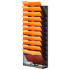 VEVOR File Wall Rack, One-Piece 12 Pockets Mesh Wall File Holder, Wall Mounted Magazine Mail Paper & Document Storage Folder, Metal Wall File Organizer with Nametag Label, for Office Home & School