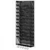 VEVOR File Wall Rack, One-Piece 12 Pockets Mesh Wall File Holder, Wall Mounted Magazine Mail Paper & Document Storage Folder, Metal Wall File Organizer with Nametag Label, for Office Home & School