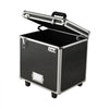 VEVOR Portable File Storage Box, 15.6 x 12.6 x 15 inch Internal Chest Size, Locking Mobile Business Case with Telescopic Handle, Hand pull File Case for Office Home, Offices, Hospitals, Banks