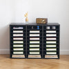 VEVOR Literature Organizer, 27 Compartments Office Mailbox with Removable Shelves, Wooden Mailbox Sorter Particle Board Office Home Classroom Storage, File Sorter for Files, Documents, Papers, Black