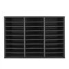 VEVOR Literature Organizer, 27 Compartments Office Mailbox with Removable Shelves, Wooden Mailbox Sorter Particle Board Office Home Classroom Storage, File Sorter for Files, Documents, Papers, Black