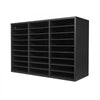 VEVOR Literature Organizer, 27 Compartments Office Mailbox with Removable Shelves, Wooden Mailbox Sorter Particle Board Office Home Classroom Storage, File Sorter for Files, Documents, Papers, Black