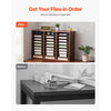 VEVOR Literature Organizer, 27 Compartments Office Mailbox with Removable Shelves, Wood Mailbox Sorter Particle Board Office Home Classroom Storage, File Sorter for File, Document, Paper, Dark Brown