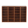 VEVOR Literature Organizer, 36 Compartments Office Mailbox with Removable Shelves, Wood Mailbox Sorter Particle Board Office Home Classroom Storage, File Sorter for File, Document, Paper, Dark Brown