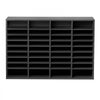 VEVOR Literature Organizer, 36 Compartments Office Mailbox with Adjustable Shelves, Wooden Mailbox Sorter Medium Density Fiberboard Office Home Classroom Storage for Files, Documents, Papers, Grey