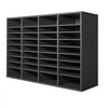 VEVOR Literature Organizer, 36 Compartments Office Mailbox with Adjustable Shelves, Wooden Mailbox Sorter Medium Density Fiberboard Office Home Classroom Storage for Files, Documents, Papers, Grey