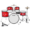 VEVOR Kids Drum Set, 5-Piece 16 in Junior Drum Sets, Beginner Drums Set with Adjustable Throne, Cymbal & Two Pairs of Drumsticks, Musical Learning Drums Instruments Kit, for Children Ages 6-13 (Red)