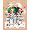 VEVOR Kids Drum Set, 5-Piece 16 in Junior Drum Sets, Beginner Drums Set with Adjustable Throne, Cymbal & Two Pairs of Drumsticks, Musical Learning Drums Instrument Kit, for Children Ages 6-13(Silver)