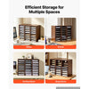 VEVOR Wood Literature Organizer 24 Compartments Office Mailboxes Brown, Countertop Literature Sorter for Files Documents Papers, with Adjustable Shelves, for Office, Home, Classroom Organization