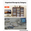 VEVOR Wood Literature Organizer 27 Compartments Office Mailboxes Brown, Countertop Literature Sorter for Files Documents Papers, with Adjustable Shelves, for Office, Home, Classroom Organization