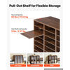 VEVOR Wood Literature Organizer 27 Compartments Office Mailboxes Brown, Countertop Literature Sorter for Files Documents Papers, with Adjustable Shelves, for Office, Home, Classroom Organization