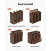 VEVOR Wood Literature Organizer 27 Compartments Office Mailboxes Brown, Countertop Literature Sorter for Files Documents Papers, with Adjustable Shelves, for Office, Home, Classroom Organization
