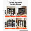 VEVOR Wood Literature Organizer 27 Compartments Office Mailboxes Black, Countertop Literature Sorter for Files Documents Papers, with Adjustable Shelves, for Office, Home, Classroom Organization