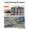 VEVOR Wood Literature Organizer 36 Compartments Office Mailboxes Black, Countertop Literature Sorter for Files Documents Papers, with Adjustable Shelves, for Office, Home, Classroom Organization
