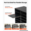 VEVOR Wood Literature Organizer 36 Compartments Office Mailboxes Black, Countertop Literature Sorter for Files Documents Papers, with Adjustable Shelves, for Office, Home, Classroom Organization