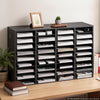 VEVOR Wood Literature Organizer 36 Compartments Office Mailboxes Black, Countertop Literature Sorter for Files Documents Papers, with Adjustable Shelves, for Office, Home, Classroom Organization