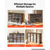 VEVOR Wood Literature Organizer 36 Compartments Office Mailboxes Brown, Countertop Literature Sorter for Files Documents Papers, with Adjustable Shelves, for Office, Home, Classroom Organization