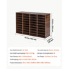 VEVOR Wood Literature Organizer 36 Compartments Office Mailboxes Brown, Countertop Literature Sorter for Files Documents Papers, with Adjustable Shelves, for Office, Home, Classroom Organization
