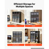 VEVOR Wood Literature Organizer 48 Compartments Office Mailboxes Black, Countertop Literature Sorter for Files Documents Papers, with Adjustable Shelves, for Office, Home, Classroom Organization