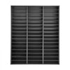 VEVOR Wood Literature Organizer 48 Compartments Office Mailboxes Black, Countertop Literature Sorter for Files Documents Papers, with Adjustable Shelves, for Office, Home, Classroom Organization