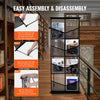 VEVOR Brochure Display Stand, 4-Tier 8 Pockets Mesh Literature Display Holder, Floor Standing Magazine Newspaper Catalog Rack, Lightweight & Portable with Carrying Bag for Shop Exhibitions Office