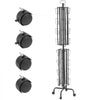 VEVOR Greeting Cards Display Rack, 32 Pockets Rotating Postcard Brochure Display Stand, 360° Spinning Card Display Rack with Sign Holder & 4 Wheels (2 Lockable) for Exhibitions Office Trade Show