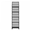 VEVOR Brochure Display Rack, Foldable 5 Pockets Magazine Literature Display Stand, Movable Floor Standing Magazine Rack with Wheels, Metal Newspaper Catalog Holders for Shop Exhibitions Office Show