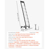 VEVOR Brochure Display Rack, Narrow 6-Tier Magazine Literature Display Stand with Wheels, Metal Floor Standing Magazine Rack, Movable Newspaper Catalog Holders for Shop Exhibitions Office (6 Pockets)