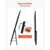 VEVOR Brochure Display Rack, 20 Pockets Magazine Literature Display Stand, Portable Floor Standing Magazine Rack, Metal Newspaper Catalog Holders for Shop, Exhibitions, Office, Trade Show, Black