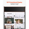VEVOR Brochure Display Rack, 20 Pockets Magazine Literature Display Stand, Portable Floor Standing Magazine Rack, Metal Newspaper Catalog Holders for Shop, Exhibitions, Office, Trade Show, Black