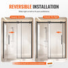 VEVOR Frameless Shower Door - Reversible Left/Right Installation