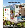 VEVOR 12 Volt Refrigerator, 12.68 QT/ 12L Car Fridge, Portable Electric Freezer Compressor with Handle, 12V/24V DC 100-240V AC, -4°F to 68℉/-20℃ to 20℃, for Truck Van RV SUV Boat Travel Camping