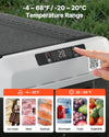VEVOR 12 Volt Car Refrigerator, 42.3QT/40L Car Fridge, Portable Electric Cooler with -4℉~68℉ Adjustable Temperature, 12/24V DC and 100- 240V AC Compressor Freezer for Outdoor, Camping, Travel, RV