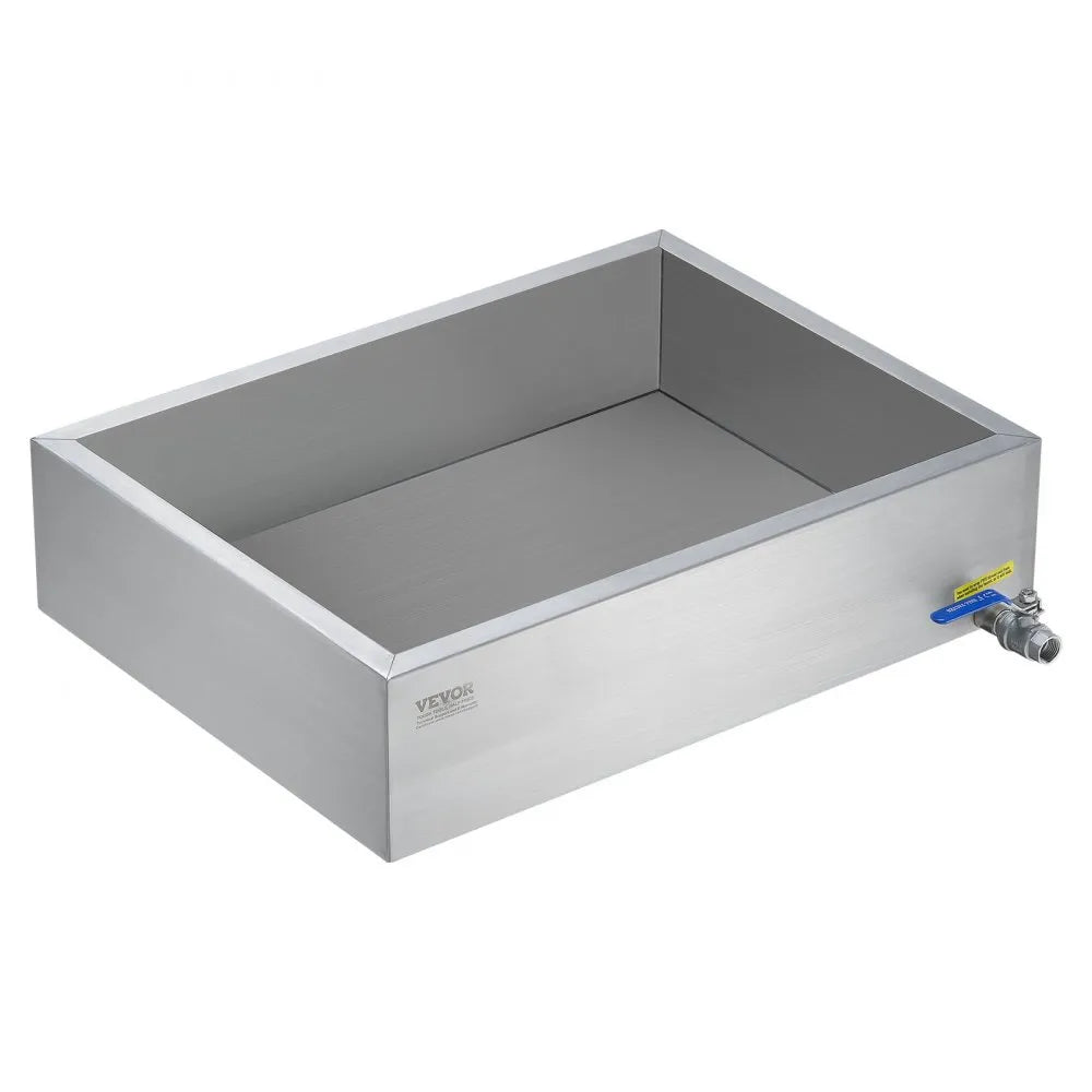 VEVOR Maple Syrup Evaporator Pan, 11.2 Gallon, 162 Cups of 8.8oz Maple Syrup, Flat Evaporator Pan with 1 Valve and 3 Heating Methods, 304 Stainless Steel Maple Syrup Pan for Home, Outdoor